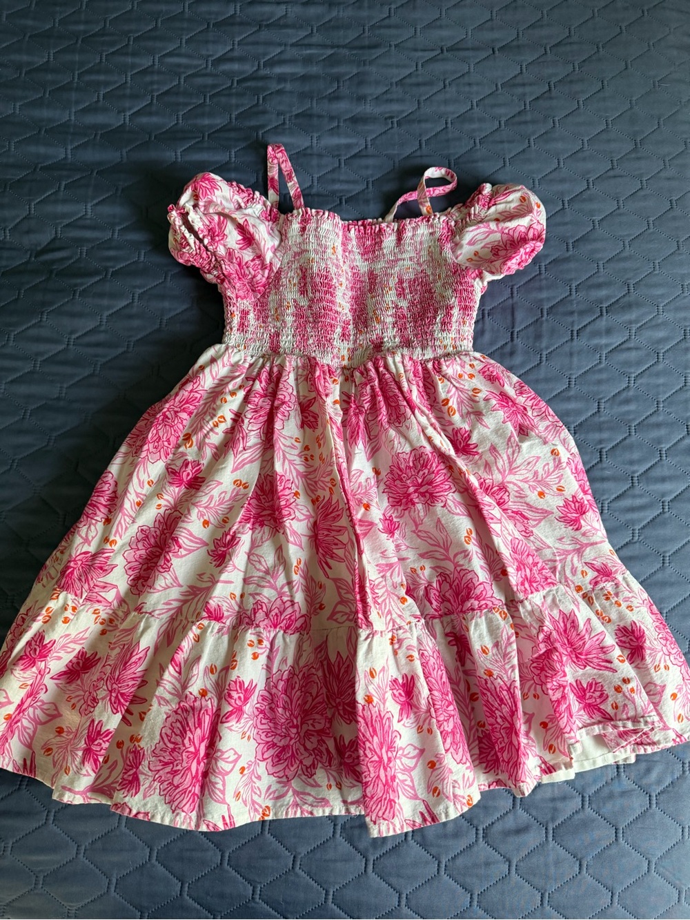 Joie Girls size 8 Pink Floral Smocked Sundress